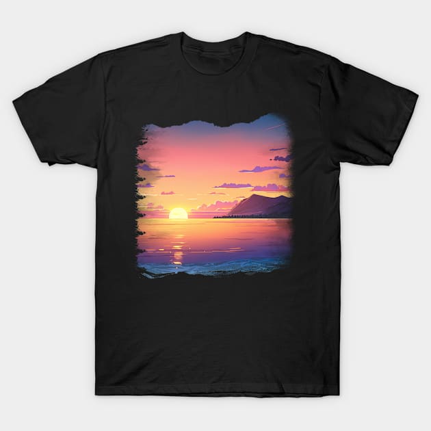 Sunset T-Shirt by PharaohCloset